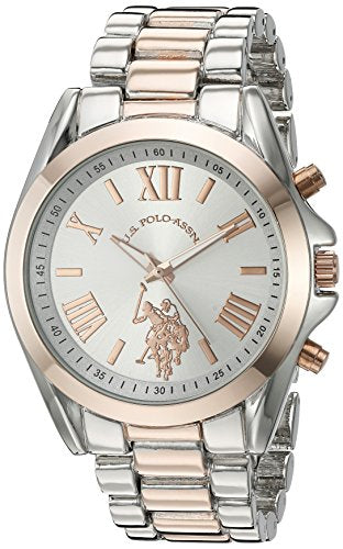 U.S. Polo Assn. Womens Quartz Metal and Alloy Casual Watch, Color:Two Tone (Model: USC40118)