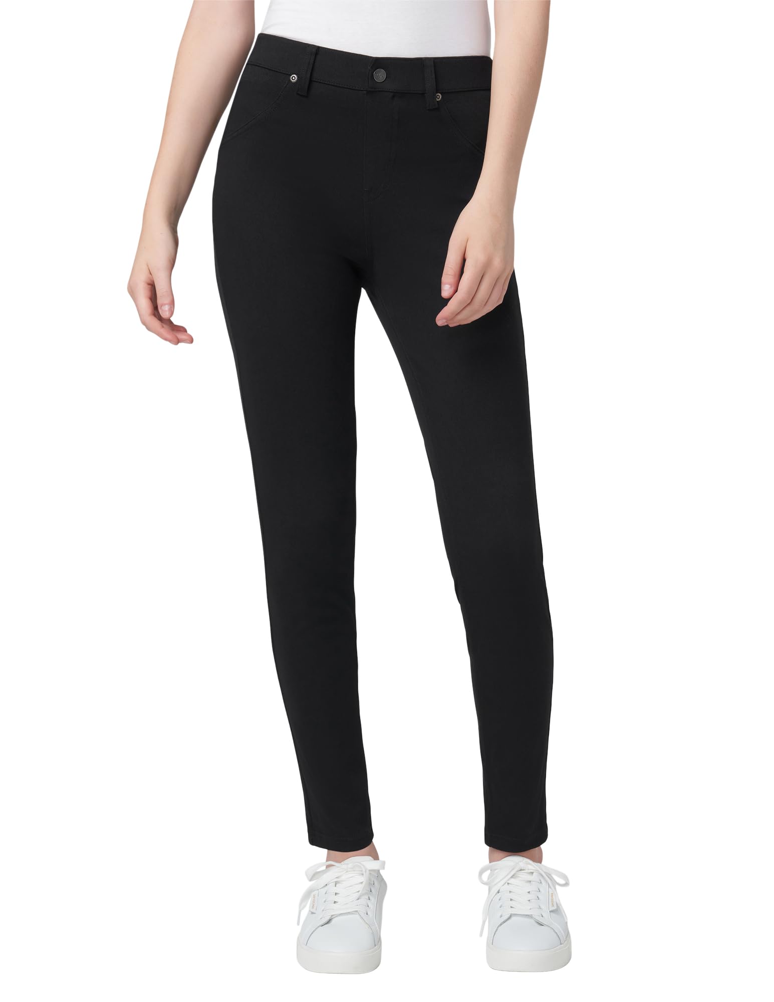Hue Women's Ultra Soft High Waist Denim Leggings Sockshosiery, -black, Small