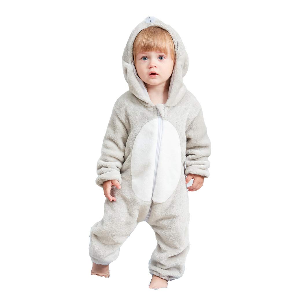 QZERPLAY Unisex Kids Baby Mouse Halloween Costumes Cartoon Outfit Hooded Homewear 80