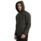 Turtle Men Nylon Solid Regular Fit Full Sleeve Olive Hooded Windcheater Jacket
