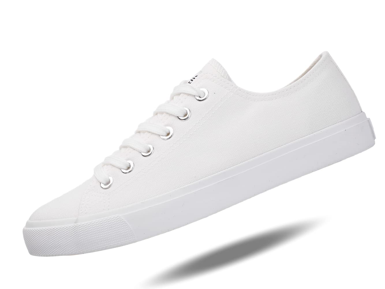 Fear0 NJ Unisex Retro Minimal All White Skateboard Sneaker canvas Shoes(D0102H7S4MX)