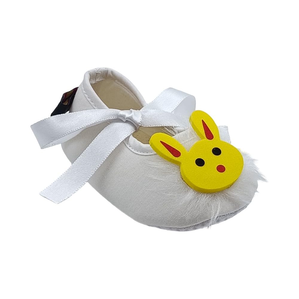 Rsmart, Baby Soft Yellow Bunny Shoes With Ribbon 0-3