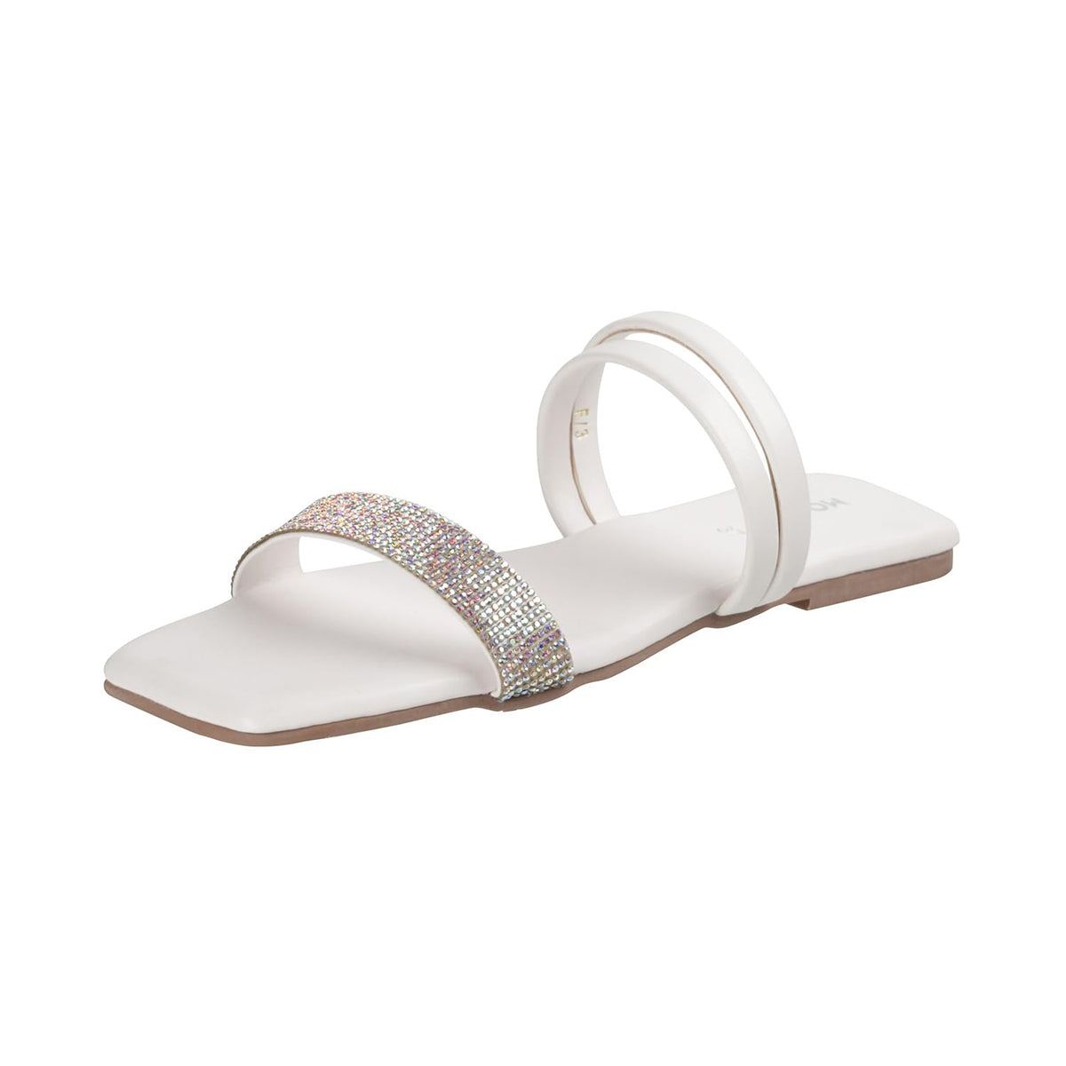 Mochi Women White Synthetic Leather Flat Fashion Chappal UK/8 EU/41 (414635) 8-41