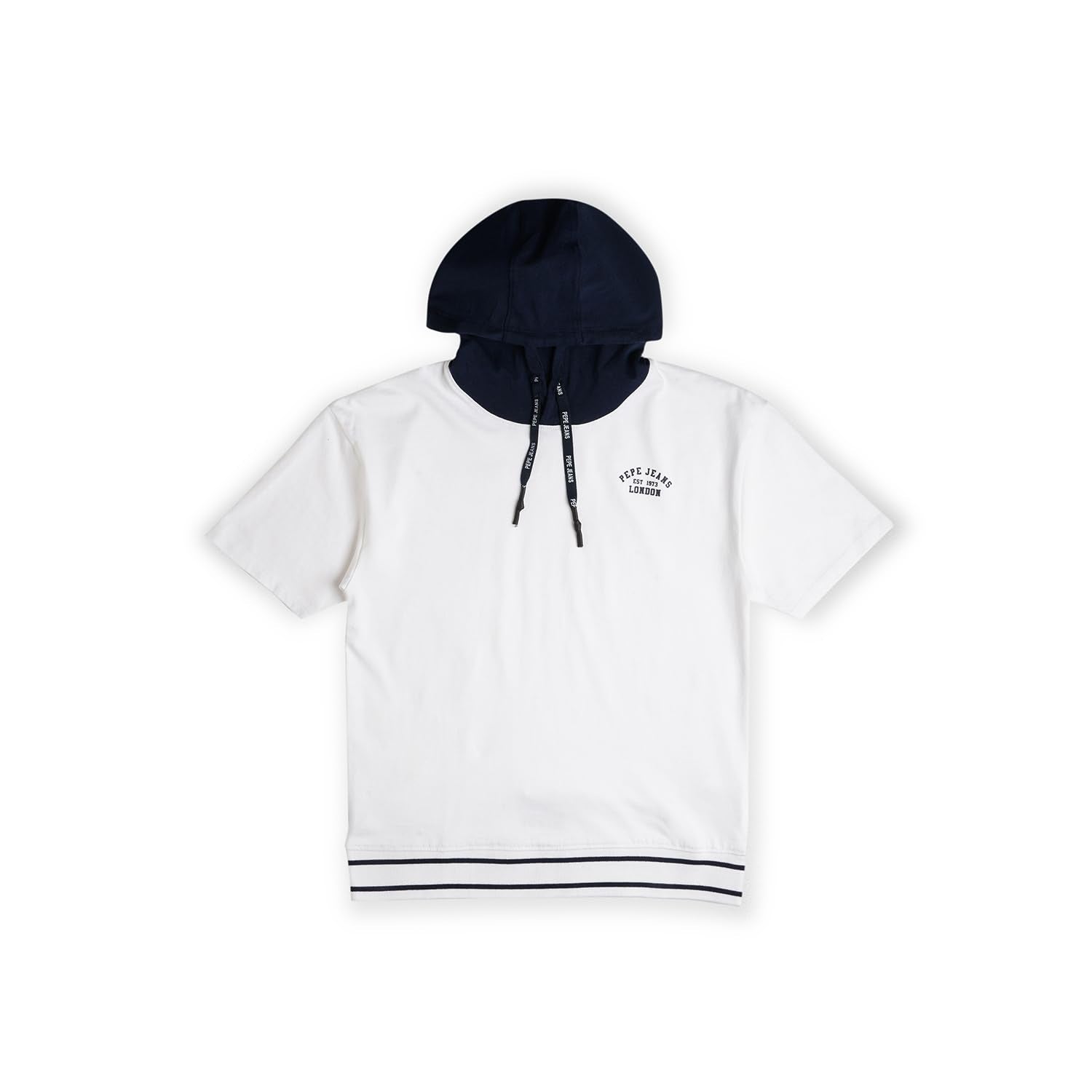 Pepe Jeans BoyS Solid Oversized Fit T-Shirt (Pb503903_White