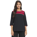 Fabindia Women Round Neck Kurta Short Cotton_S