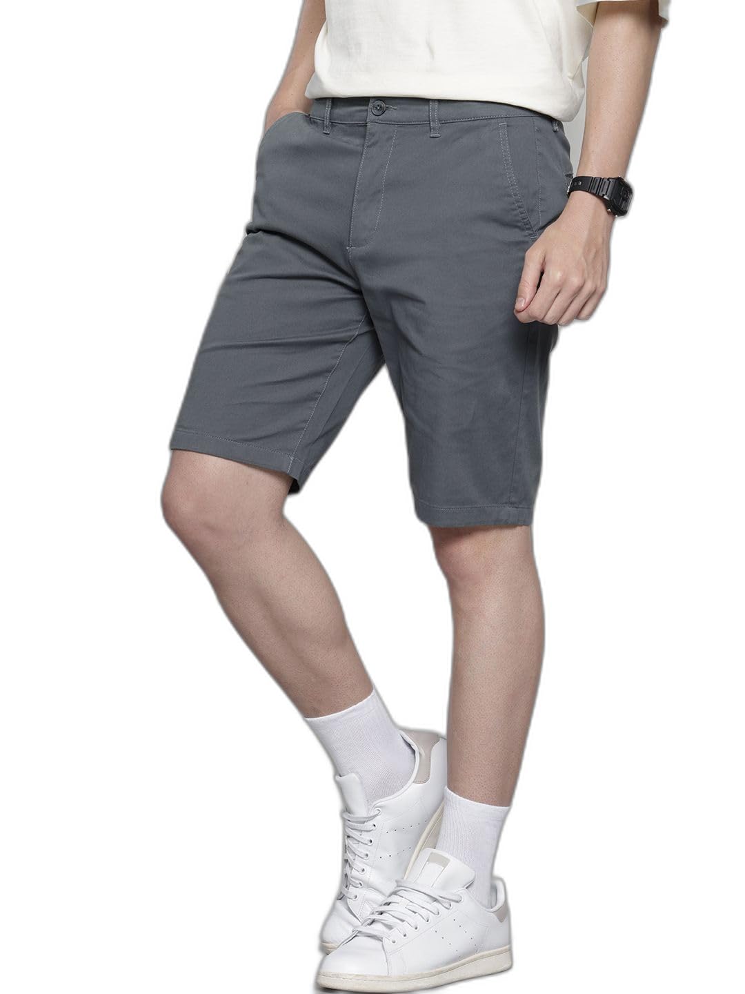 The Indian Garage Co Mens Regular Fit Solid Mid-Rise Sweater