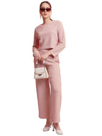 Selvia Womens Co-ords Set|Lycra Crop Top & Trouser Set|Casual Co-ords Set for Women|Two Piece Co-ord Set|Crop Top & Bottom Set(