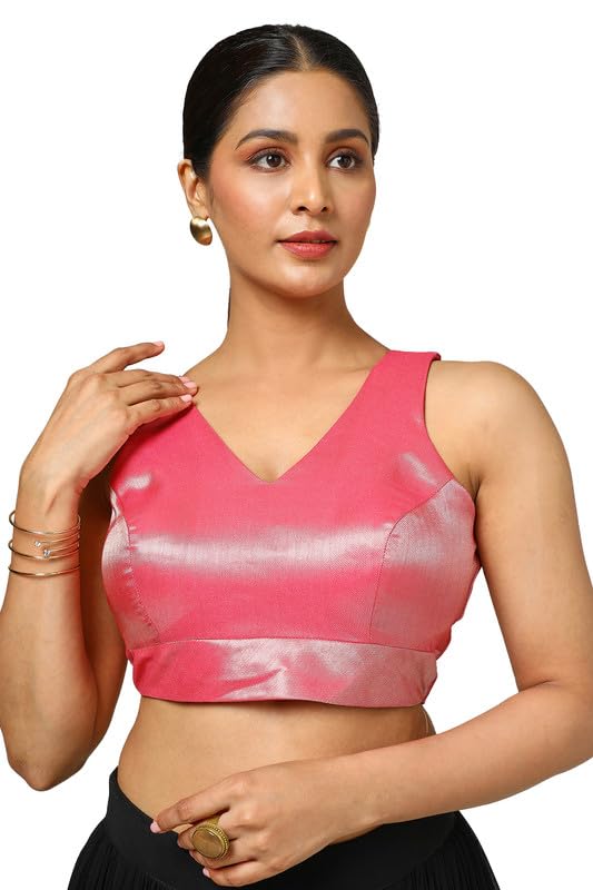Soch Women Tissue Zari Woven Sleeveless Regular Blouse