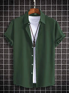 DHRUVI TRENDZ Mens Regular Fit Shirt