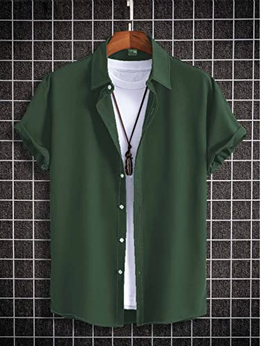 DHRUVI TRENDZ Mens Regular Fit Shirt