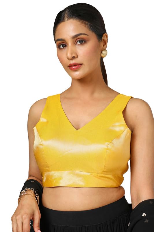 Soch Women Tissue Zari Woven Sleeveless Regular Blouse