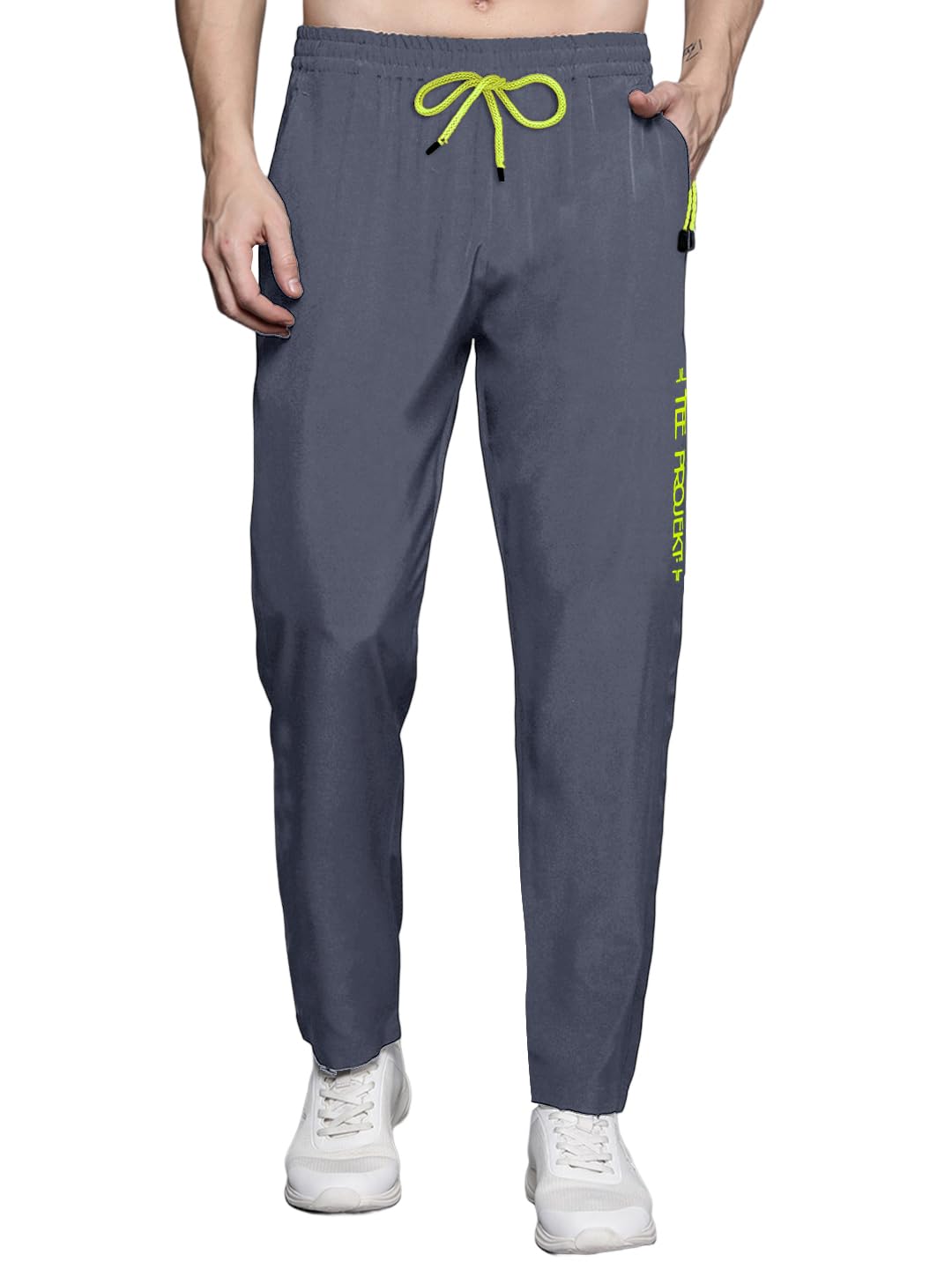 Tee Projekt Lycra Soild with Pocket Track Pant for Men Suitable Jogger Gym Wear, Dancing, Running, Yoga |Fit Type: Regular Fit, 