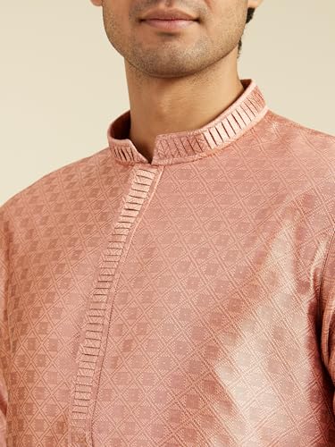 Diwas By Manyavar MenS Art Silk Jacquard Weave Kurta