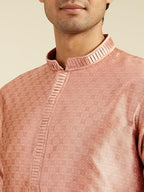 Diwas By Manyavar MenS Art Silk Jacquard Weave Kurta