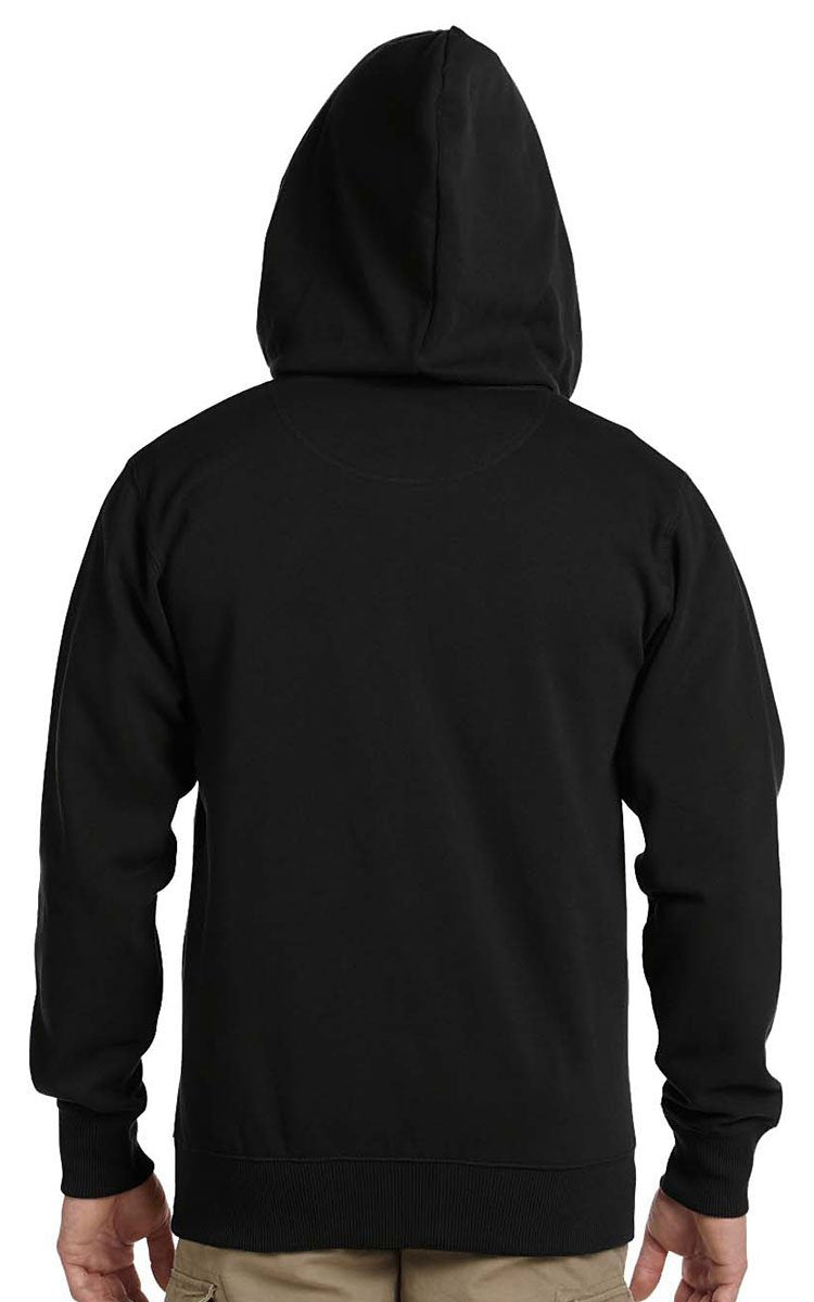 Mens OrganicRecycled Full-Zip Hooded Sweatshirt - BLAcK - 2XL(D0102H7Zgg8)