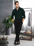 Tee Projekt Cotton Office wear Shirt|| Solid Shirt for Mens|| Casual Shirt for Men||Long Sleeve Spread Collar Shirt for Men Oli