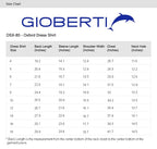 Gioberti Boy's Oxford Long Sleeve Dress Shirt, Black, Size 12