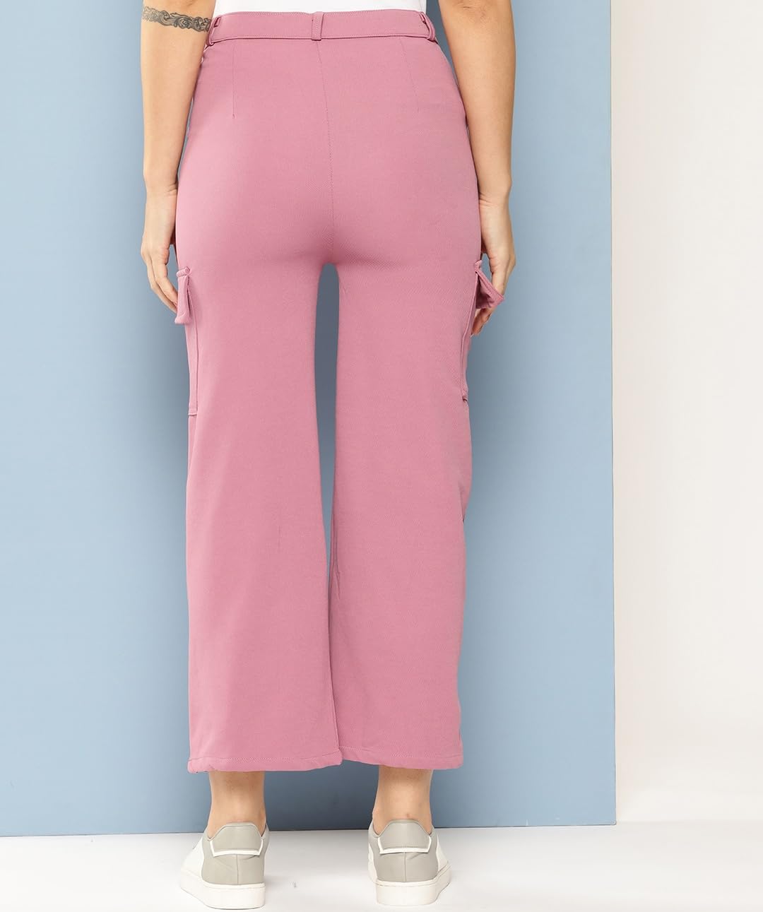 Aarika Girls Casual Wear Pink Colour Solid Nylon Pant (9-14 Years)