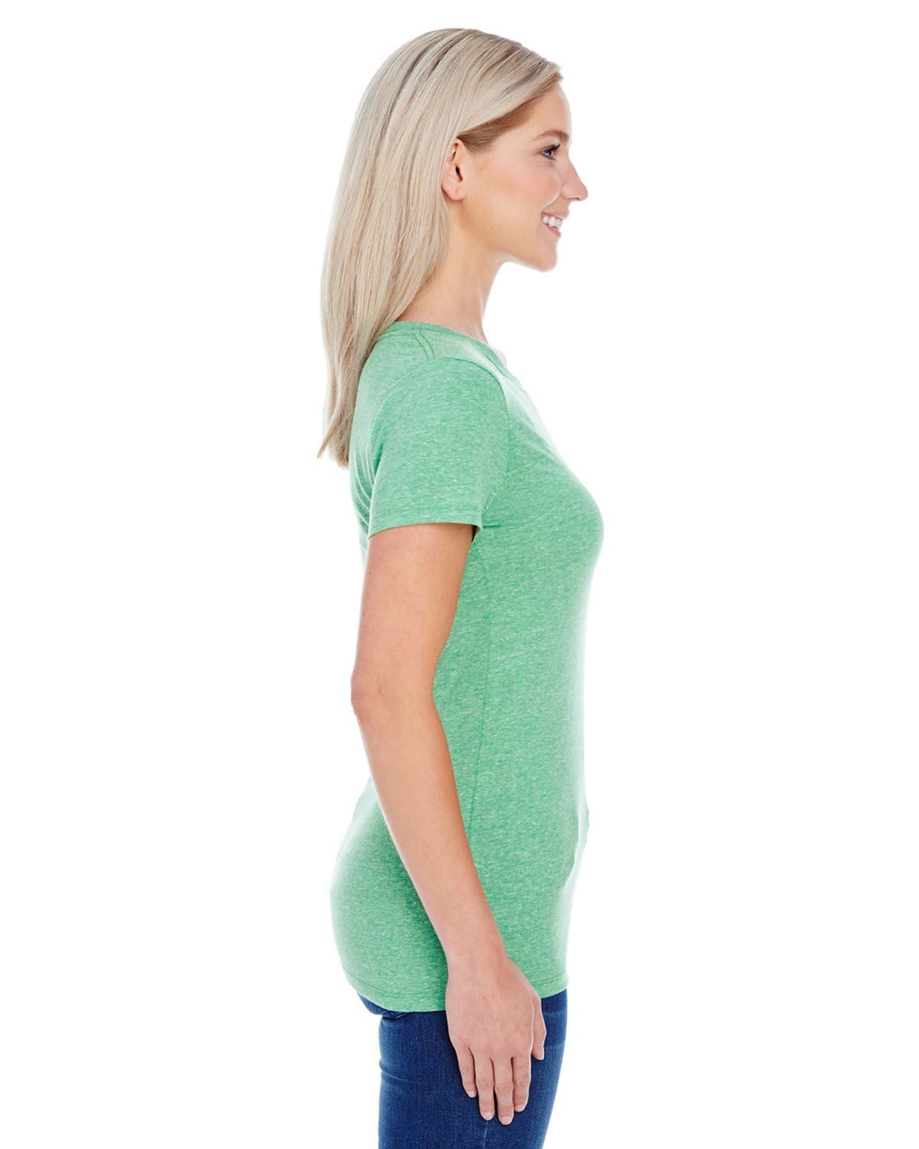 Ladies Triblend Short-Sleeve T-Shirt - cREAM TRIBLEND - 2XL(D0102H7K0HJ)