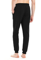 Idtswch 36 Long Inseam Mens Tall Sweatpants Extra Long Joggers Pant with Zip Pockets Black