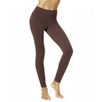 Hue Women's Wide Waistband Blackout Cotton Leggings, Assorted Leggings, Espresso, X-Small US