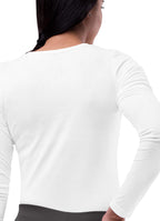 Sivvan Scrubs for Women - Long Sleeve Comfort Underscrub Tee - S8500 - White - M