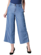 High Star Women'S Flared Palazzo (Aswudpla258_32_Blue