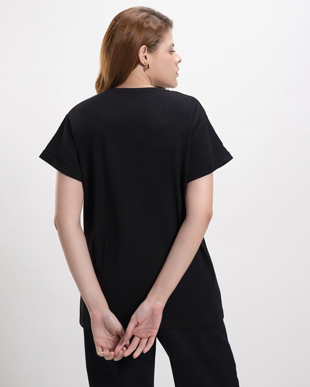 Bewakoof Womens Printed 100% Cotton T-Shirt - Boyfriend Fit, Round Neck, Half Sleeves