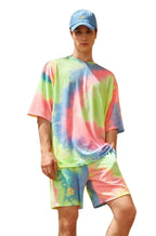 OM SAI LATEST CREATION Lycra Unisex Night Dress||Tie-Dye Night Wear Beach Wear Summer Wear Short Pajama Set||Sleepwear Loungewea