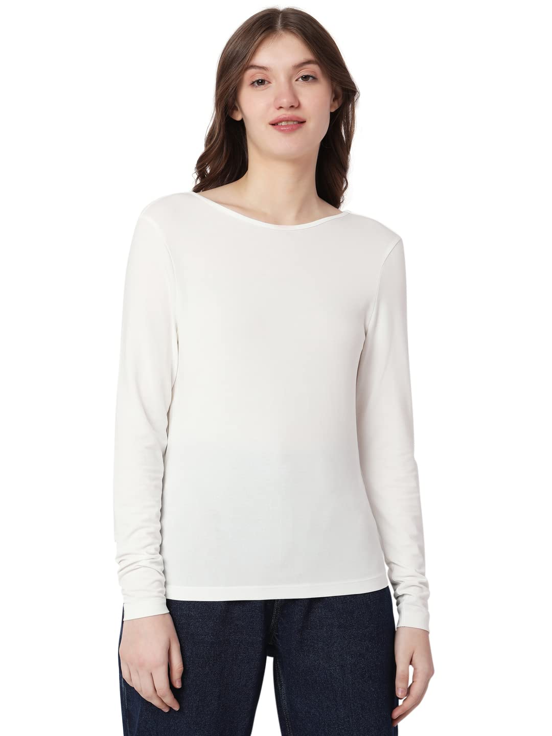 Vero Moda Regular T-Shirt (123051901_Snow White_Xs_)