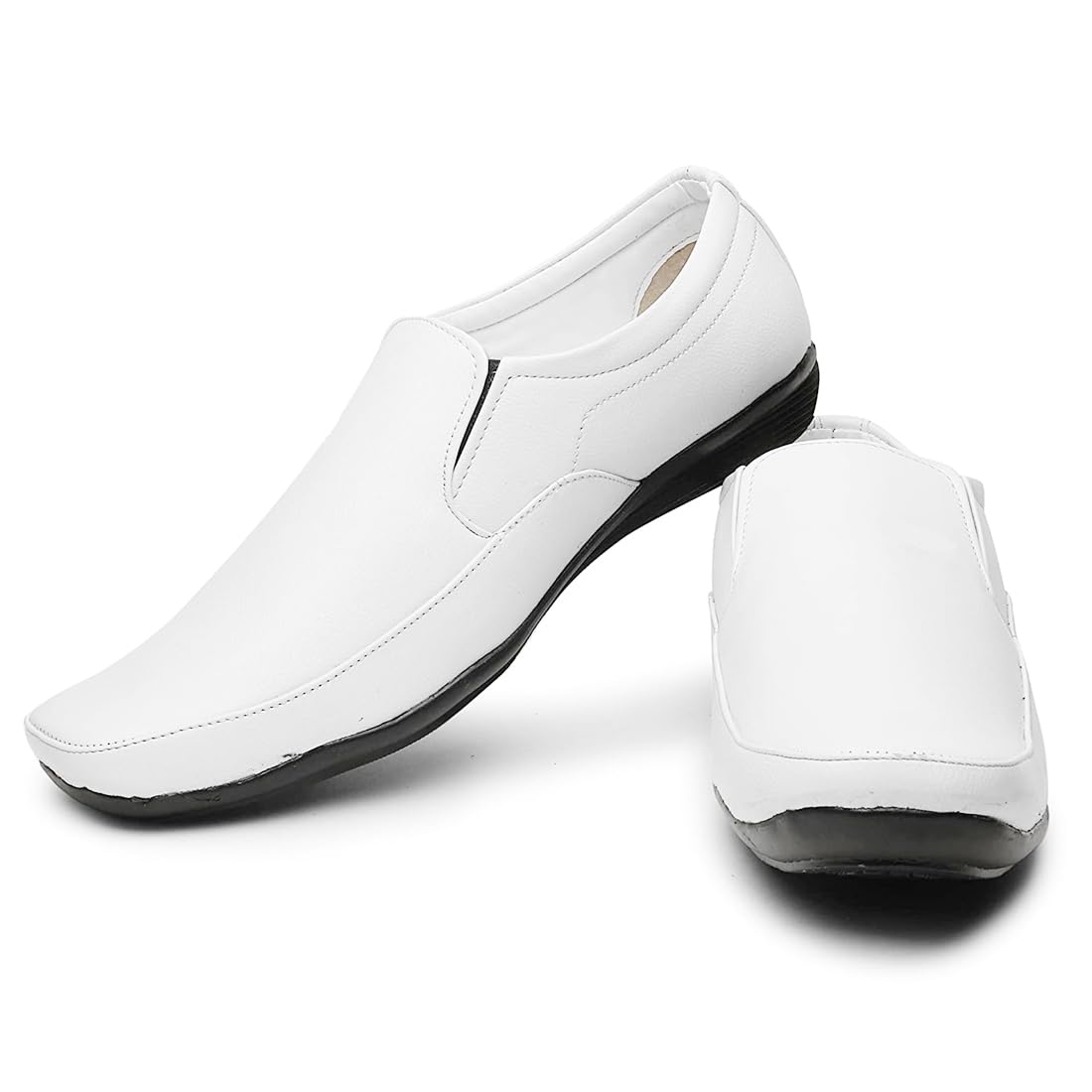 Relaxed Trendy Formal Shoes/Party Shoes/Shoes Combo with Free Wallet & Belt for Men and Boys (BAZAAR13211_KJBlkRBR) 6