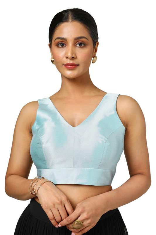 Soch Women Tissue Zari Woven Sleeveless Regular Blouse
