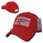 Relaxed Graphic Cap,Freedom Isn't, Red