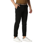 Thomas Scott Mens Solid Slim Fit Trouser Coal Black