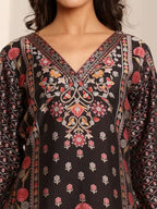 Varanga WomenS Viscose Rayon Kurta Set (Vset21166_Black