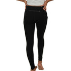 Bamboo Pieced Athletic Legging - Black by Cariloha for Women - 1 Pc Legging (M)