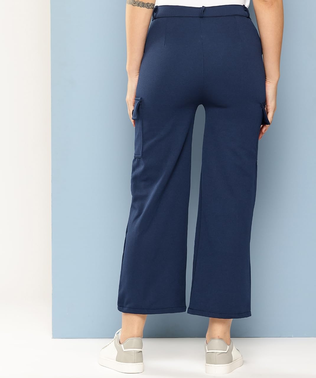 Aarika Girls Casual Wear Navy Blue Colour Solid Nylon Pant (9-14 Years)