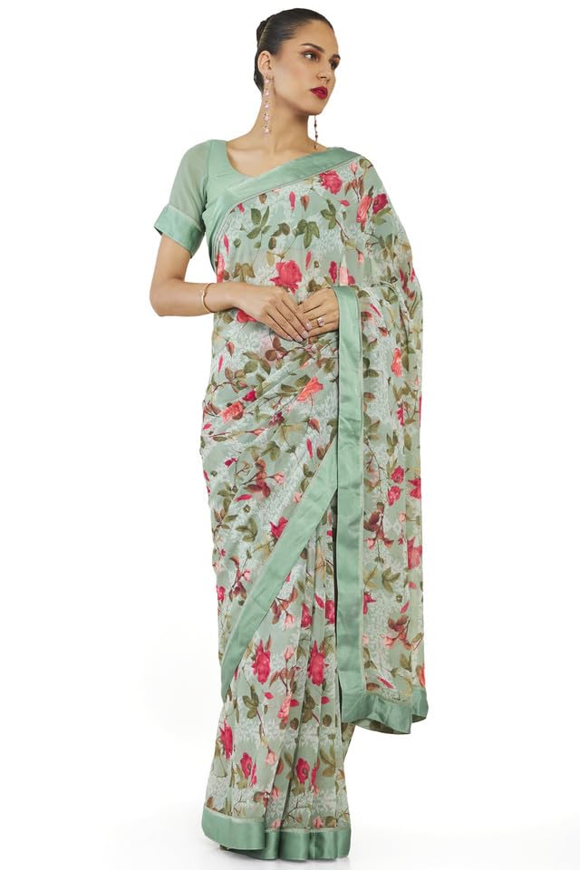 Soch Women Silk Floral Saree