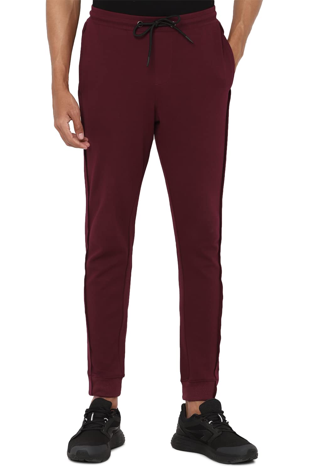 Allen Solly Men Regular Fit Solid Casual Cotton Polyester Pants