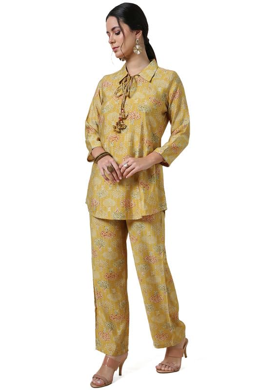 Soch Women Chanderi Solid Pant