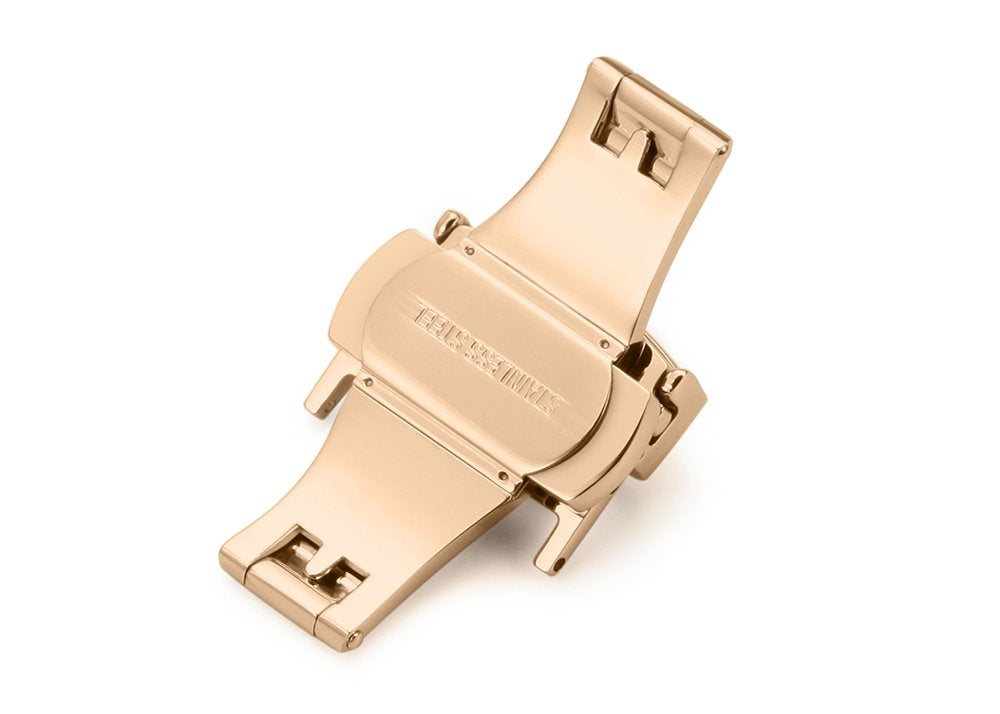 iStrap Stainless Steel Deployment Clasp Buckle Fasten Gold Black Silver Rose Gold Watchband Clasp 16mm 18mm 20mm 22mm