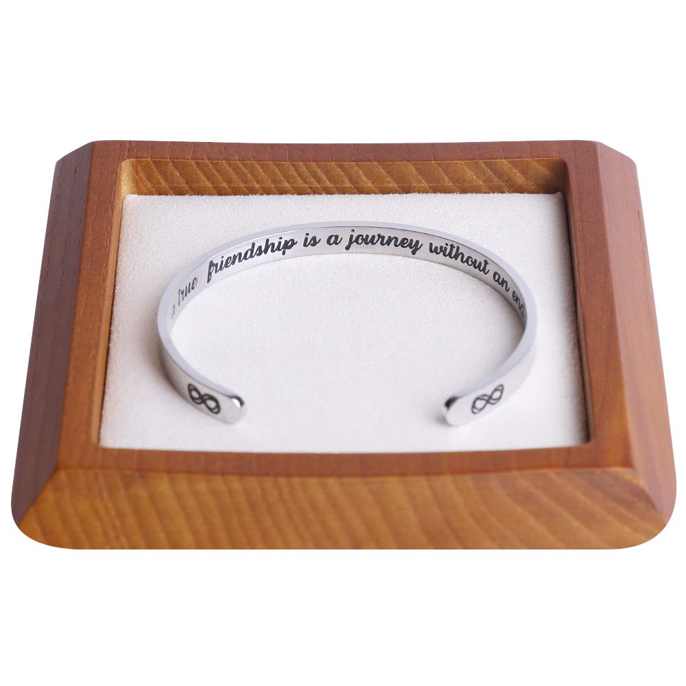 DUMBEN Birthday Presents for Friends Female Her BFF Bestie Friendship Bracelets Best Friend for Women 50th 30th 40th Funny Perso