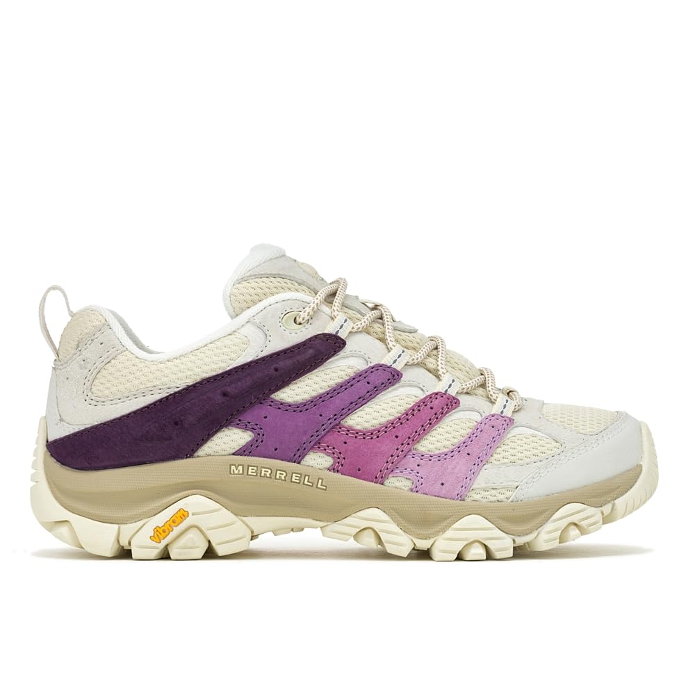 Merrell Women's Moab 3 Hiking Shoe, Parchment/Plum, 10