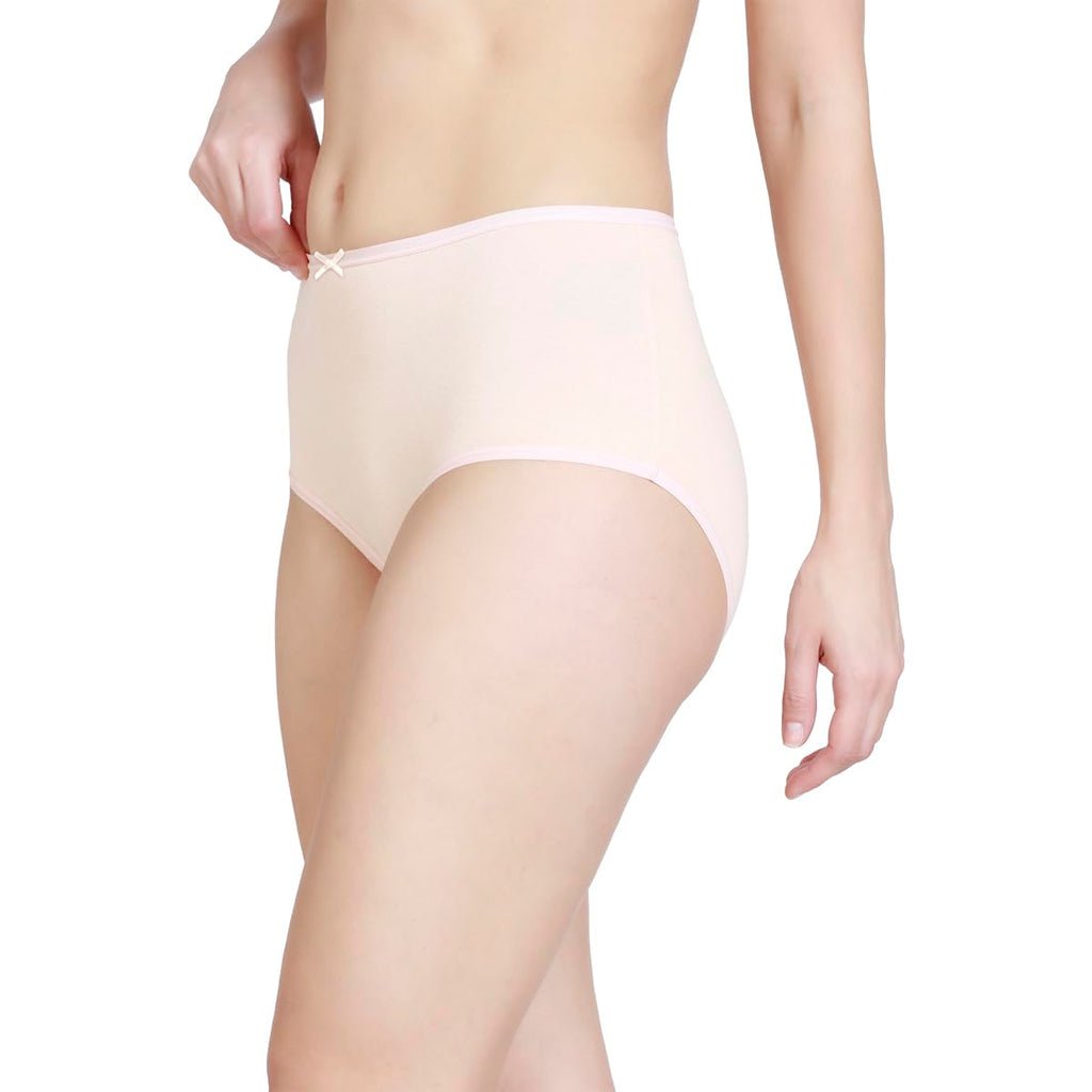 Nykd (Nyp036 Cotton Full Brief Panty Set For Women (Pack Of 3) | High Waist Full Coverage Underwear With Anti Odour Technology |