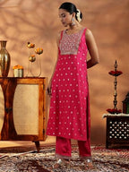 Libas WomenS Silk Blend Kurta Set (36867O