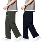 Greciilooks Lycra Track Pants For Men  Stretchable Loose Fit Gym Joggers | Korean Style Workout Pants With Trendy Gym & Streetwe