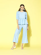 Stylum Womens Self Design Rayon Blend Kurti Pant Set