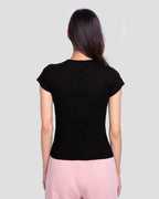 Bewakoof Womens Graphic Printed 100% Cotton T-Shirt - Slim Fit, Round Neck, Half Sleeves
