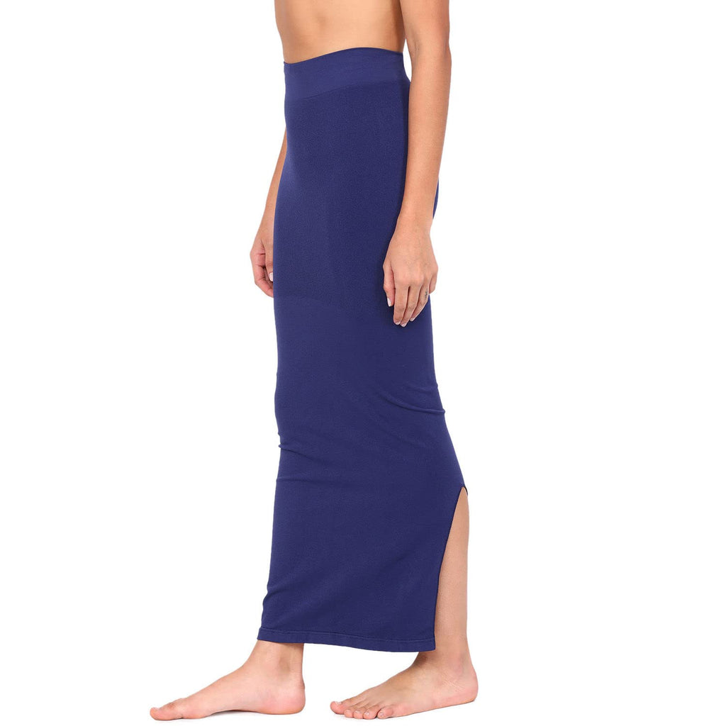 Zivame All Day Seamless Mermaid Saree Shapewear with Removable Drawcord for Women - Navy Blue1