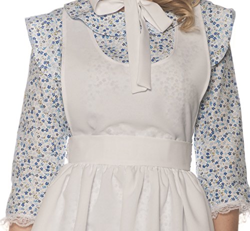 Pioneer Womens Costume with Apron and Bonnet | Medium